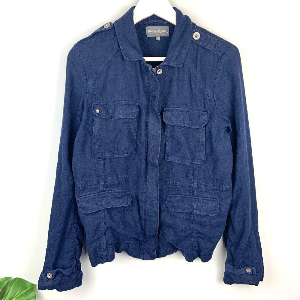 Anthropologie Michael Stars Linen Utility Jacket